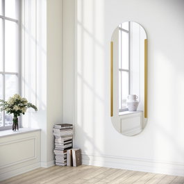 Hanah Home Caprice - Gold Espejo Dorado Metálico 50x150 cm